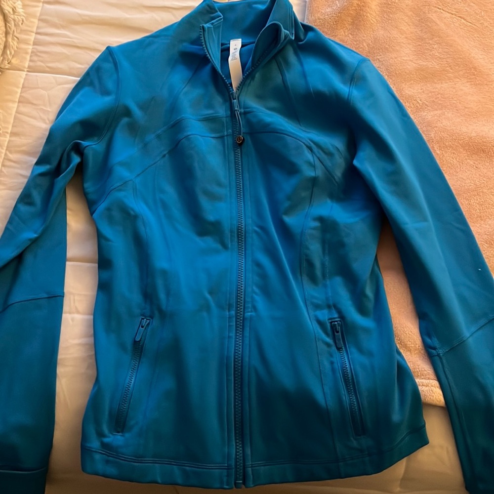 lululemon define jacket poolside blue size 8